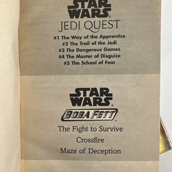 Star Wars Jedi Apprentice Special Edition Deception Jude Watson Lot Of 3 - Picture 8 of 9